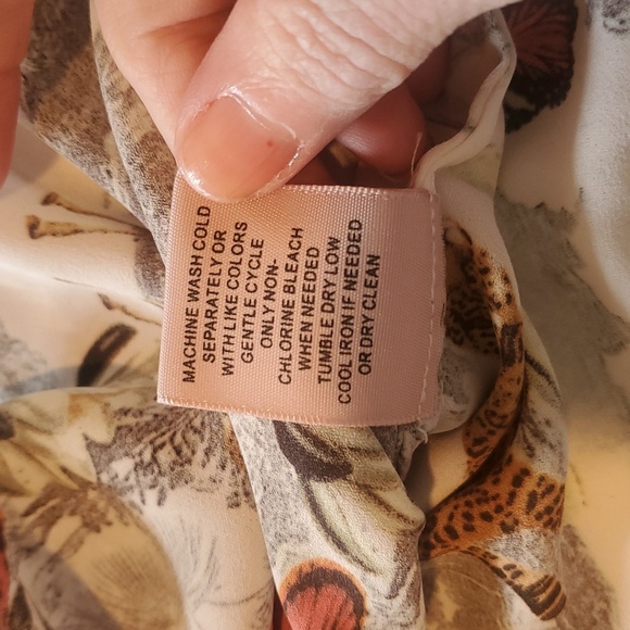Philosophy Unique and Colorful Floral & Animal Print Sleeveless Sz S Top Blouse - Picture 11 of 11